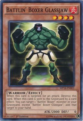 Battlin&#39; Boxer Glassjaw - MP14-EN003 - Common 1st Edition Yu-Gi-Oh! 2014 Mega-Tins Singles