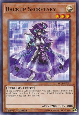 Backup Secretary - SP18-EN002 - Common 1st Edition Star Pack VRAINS 1st Edition Singles