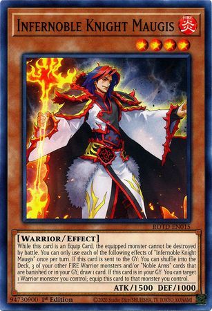 Infernoble Knight Maugis - ROTD-EN015 - Common 1st Edition Rise of the Duelist [ROTD] 1st Edition Singles (espanol)