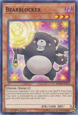 Bearblocker - MP19-EN175 - Common 1st Edition Yu-Gi-Oh! 2019 Mega-Tins: Gold Sarcophagus Tin Mega Pack Singles