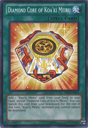 Diamond Core of Koa&#39;ki Meiru - PRIO-EN065 - Common Unlimited Primal Origin Unlimited Singles