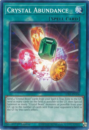 Crystal Abundance - LDS1-EN106 - Common 1st Edition Legendary Duelists: Season 1 [LDS1] 1st Edition Singles