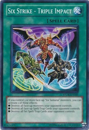 Six Strike - Triple Impact - STOR-EN049 - Common Unlimited Storm of Ragnarok Unlimited Singles