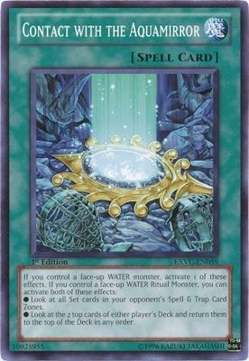 Contact with the Aquamirror - EXVC-EN059 - Common 1st Edition Extreme Victory 1st Edition Singles