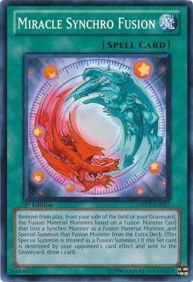Miracle Synchro Fusion - DREV-EN057 - Common 1st Edition Duelist Revolution 1st Edition Singles