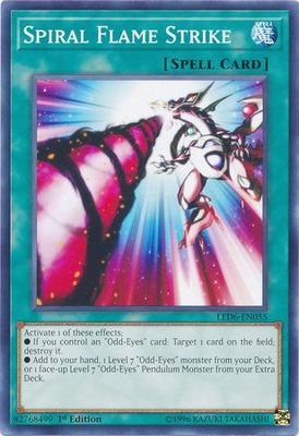 Spiral Flame Strike - LED6-EN055 - Common 1st Edition Legendary Duelists: Magical Hero 1st Edition Singles