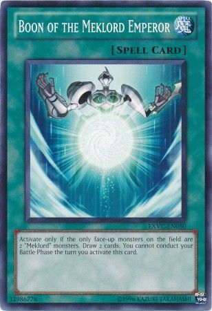 Boon of the Meklord Emperor - EXVC-EN050 - Common Unlimited Extreme Victory Unlimited Singles