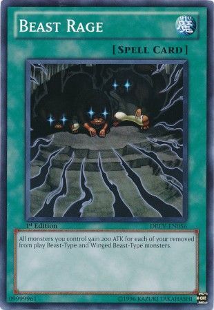 Beast Rage - DREV-EN056 - Common 1st Edition Duelist Revolution 1st Edition Singles