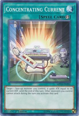 Concentrating Current - MP19-EN202 - Common 1st Edition Yu-Gi-Oh! 2019 Mega-Tins: Gold Sarcophagus Tin Mega Pack Singles (espanol)