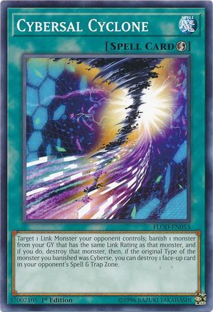 Cybersal Cyclone - FLOD-EN053 - Common 1st Edition Flames of Destruction 1st Edition Singles