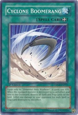 Cyclone Boomerang - DP03-EN015 - Common 1st Edition Duelist Pack: Jaden Yuki 2 1st Edition Singles