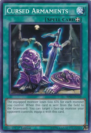 Cursed Armaments - BP03-EN169 - Common 1st Edition Battle Pack 3: Monster League 1st Edition Singles
