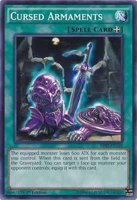 Cursed Armaments - BP03-EN169 - Common 1st Edition Battle Pack 3: Monster League 1st Edition Singles