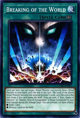 Breaking of the World - CYHO-EN057 - Common Unlimited Cybernetic Horizon Unlimited Singles