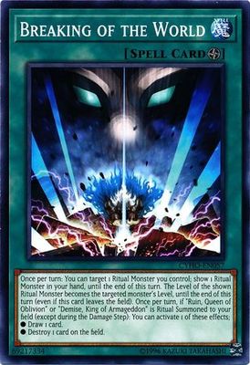 Breaking of the World - CYHO-EN057 - Common Unlimited Cybernetic Horizon Unlimited Singles