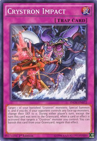 Crystron Impact - INOV-EN072 - Common 1st Edition Invasion Vengeance 1st Edition Singles (espanol)