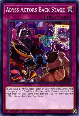 Abyss Actors Back Stage - LED3-EN055 - Common 1st Edition Legendary Duelists: White Dragon Abyss Singles