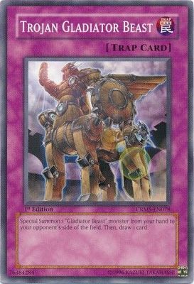 Trojan Gladiator Beast - CRMS-EN078 - Common 1st Edition Crimson Crisis CRMS 1st Edition Singles