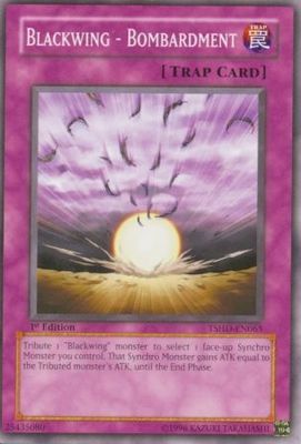 Blackwing - Bombardment - TSHD-EN065 - Common 1st Edition The Shining Darkness [TSHD] 1st Edition Singles