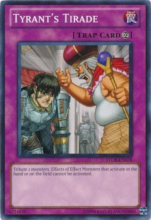 Tyrant&#39;s Tirade - STOR-EN078 - Common Unlimited Storm of Ragnarok Unlimited Singles