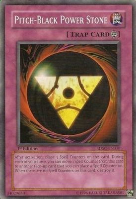 Pitch Black Power Stone - SDSC-EN036 - Common 1st Edition Structure Deck: Spellcaster&#39;s Command 1st Edition Singles