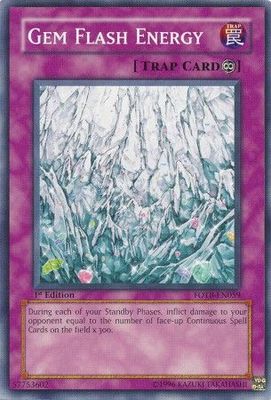 Gem Flash Energy - FOTB-EN059 - Common 1st Edition Force of the Breaker [FOTB] 1st Edition Singles