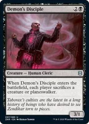 Demon&#39;s Disciple 097/280 - Zendikar Rising Singles (Español)