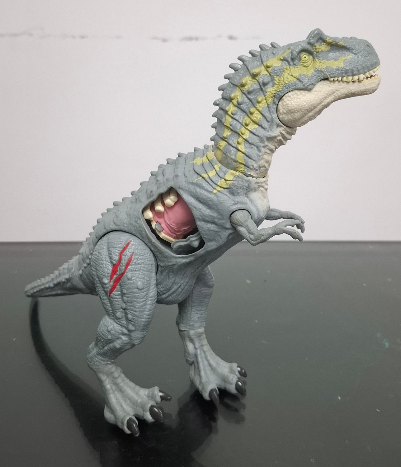 SH4 Albertosaurus Figura Dinosaurio Figura Jurassic World Attack Battle Damage