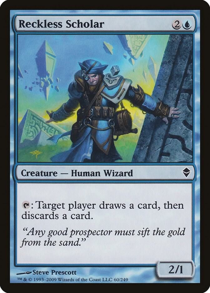 Reckless Scholar - Zendikar (ZEN) Zendikar