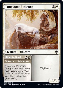 Lonesome Unicorn 021/269 Throne of Eldraine Singles