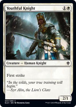 Youthful Knight 037/269 -Foild Throne of Eldraine Singles