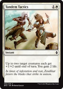 Tandem Tactics 052/274 Battle for Zendikar Singles