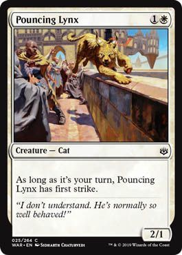 Pouncing Lynx 025/264 - War of the Spark Singles (Japones)