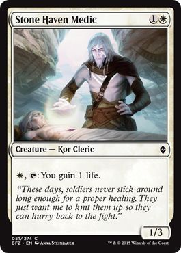Stone Haven Medic 051/274 Battle for Zendikar Singles