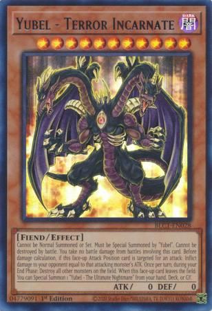 Yubel - Terror Incarnate (Silver) - BLC1-EN028 - Ultra Rare 1st Edition Battles of Legend: Chapter 1 1st Edition Singles