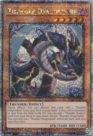 Thunder Dragondark - RA03-EN018 - Quarter Century Secret Rare 1st Edition Quarter Century Bonanza 1st Edition Singles