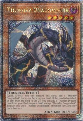 Thunder Dragondark - RA03-EN018 - Quarter Century Secret Rare 1st Edition Quarter Century Bonanza 1st Edition Singles