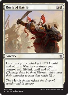 Rush of Battle 019/269 Khans of Tarkir Singles  (Español)