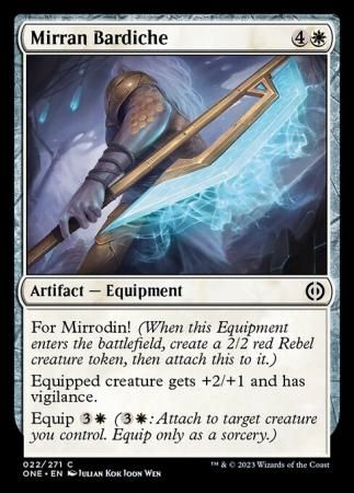 Mirran Bardiche 022/271 Phyrexia All Will Be One Singles