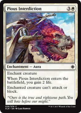 Pious Interdiction 026/279 Ixalan Singles