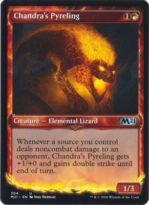 Chandra&#39;s Pyreling 304 - Showcase Magic 2021 (M21) Collector Booster Singles