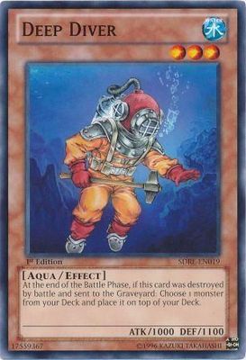Deep Diver - SDRE-EN019 - Common 1st Edition Structure Deck: Realm of the Sea Emperor 1st Edition Singles