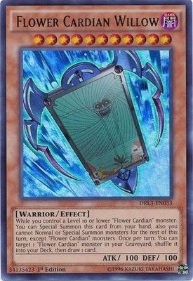 Flower Cardian Willow - DRL3-EN033 - Ultra Rare 1st Edition Dragons of Legend Unleashed 1st Edition Singles