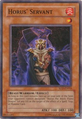 Horus&#39; Servant - SOD-EN016 - Common Unlimited Soul of the Duelist [SOD] Unlimited Singles