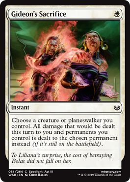 Gideon&#39;s Sacrifice 014/264 - War of the Spark Singles (Japones)