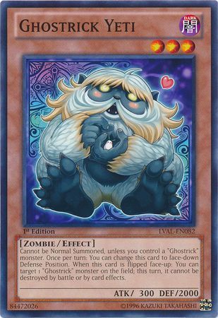 Ghostrick Yeti - LVAL-EN082 - Common 1st Edition Legacy of the Valiant 1st Edition Singles