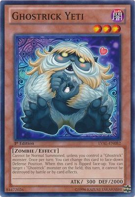 Ghostrick Yeti - LVAL-EN082 - Common 1st Edition Legacy of the Valiant 1st Edition Singles
