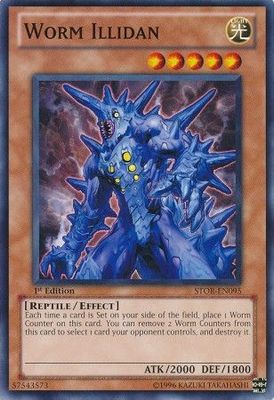 Worm Illidan - STOR-EN095 - Common 1st Edition Storm of Ragnarok 1st Edition Singles