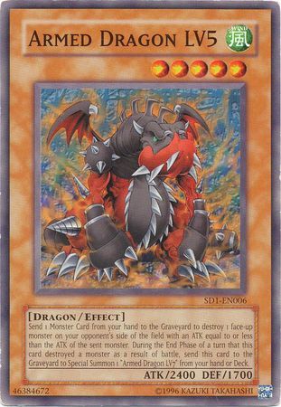 Armed Dragon LV5 - SD1-EN006 - Common Unlimited Structure Deck: Dragon&#39;s Roar [SD1] Unlimited Singles