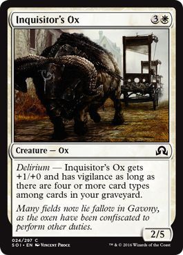 Inquisitor&#39;s Ox 024/297 Shadows over Innistrad Singles(Español)